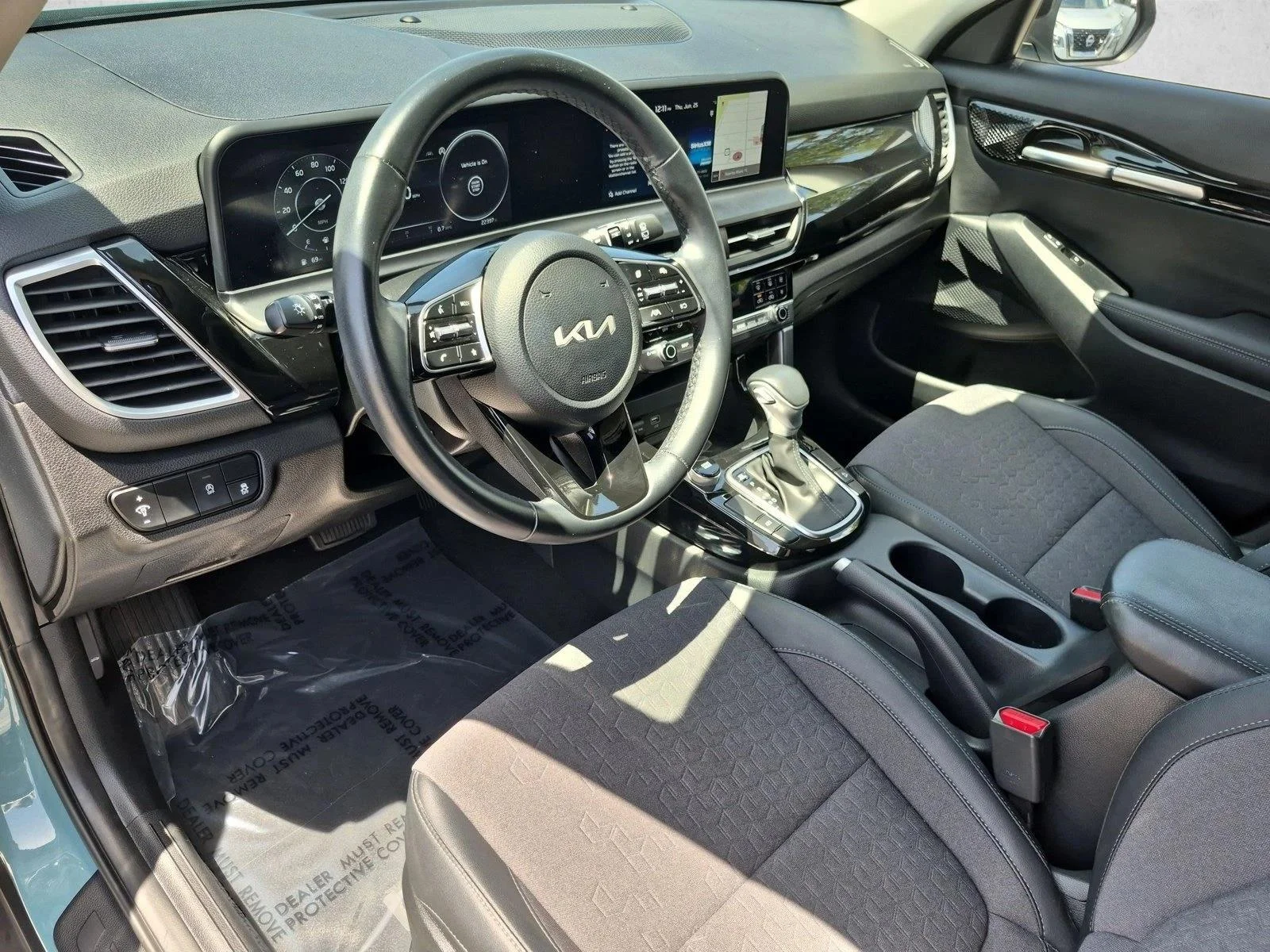 Used 2024 Pluton Blue/Black Roof Kia S image 10