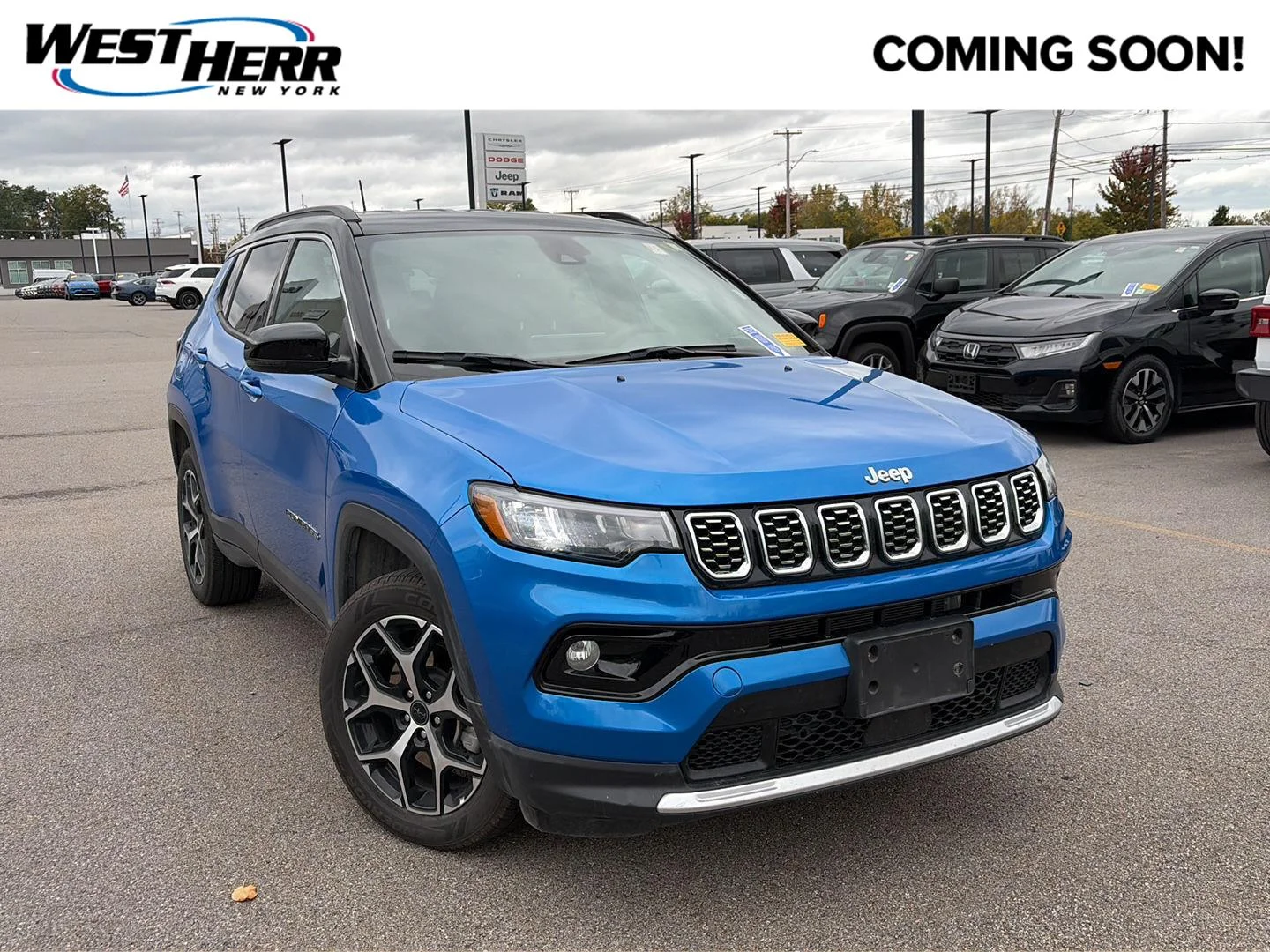 Used 2025 Hydro Blue Pearlcoat Jeep Limited image 1