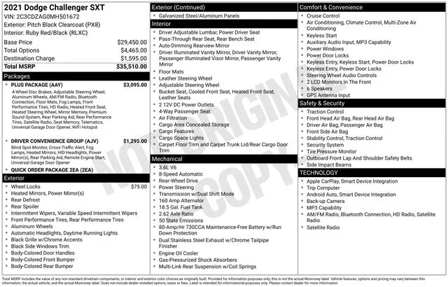 Used 2021 Black Dodge SXT image 36