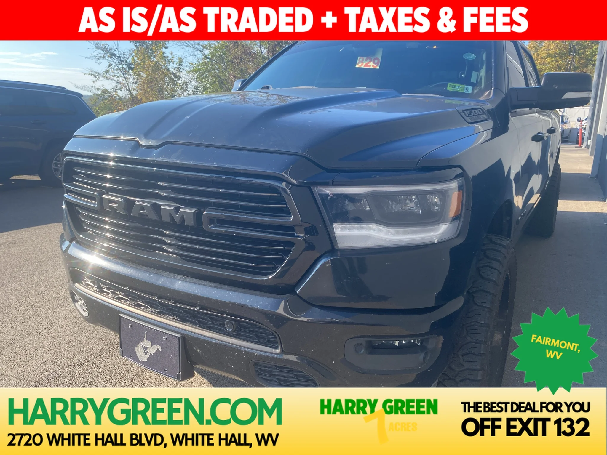 Used 2019 Diamond Black Crystal Pearlcoat Ram Big Horn/Lone Star image 1