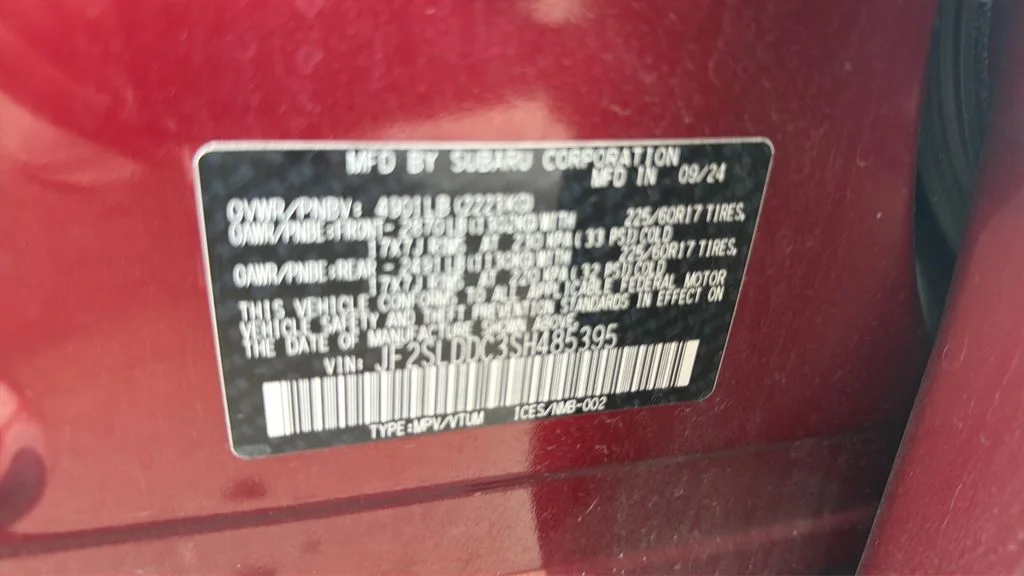 Used 2025 Crimson Red Pearl Subaru Premium image 24