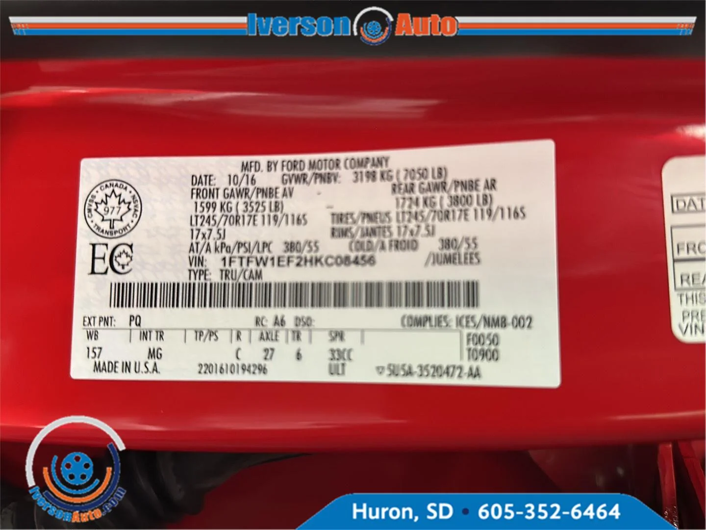 Used 2017 Race Red Ford XLT image 12