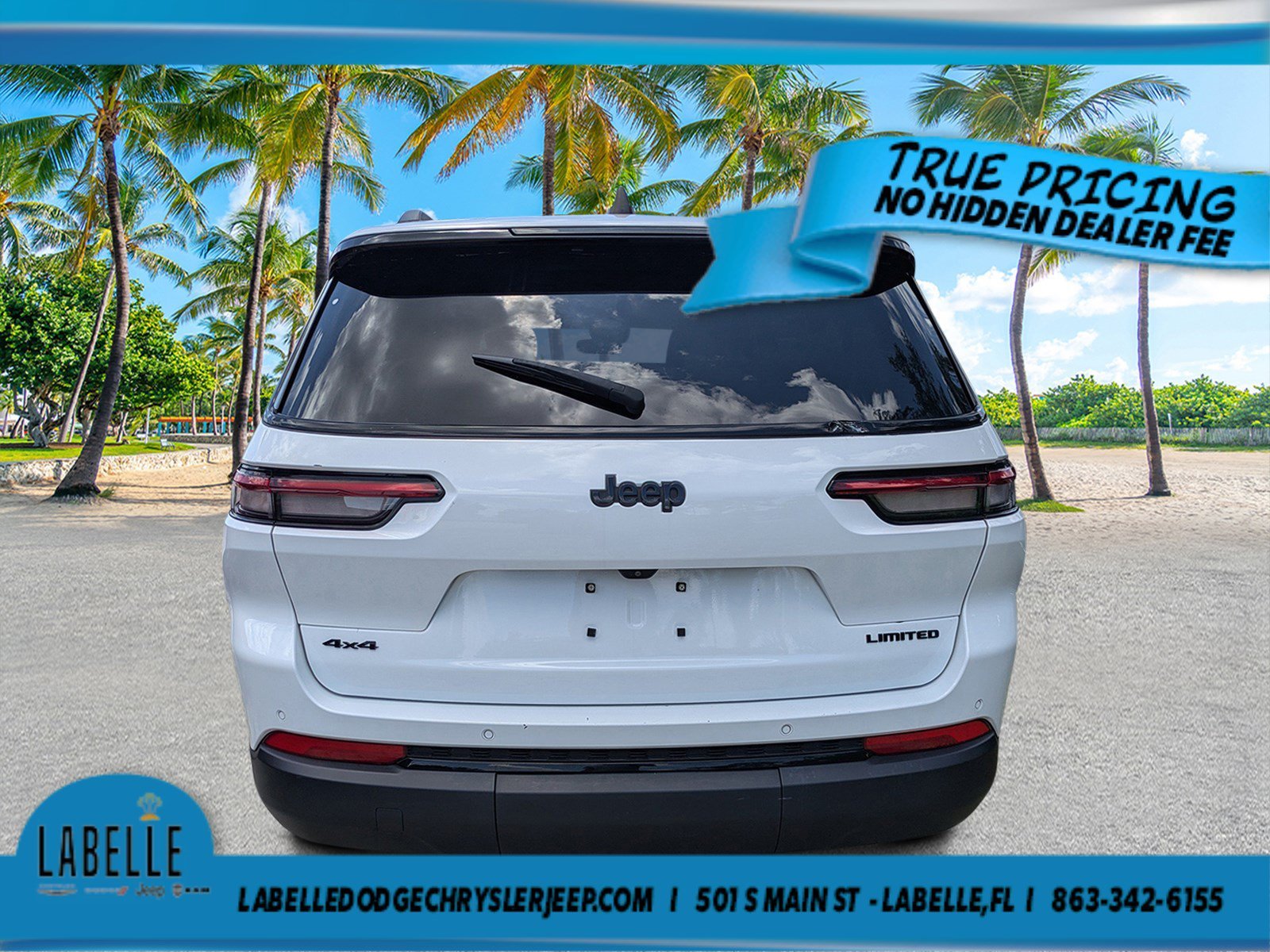 Used 2024 Bright White Clearcoat Jeep Limited image 3