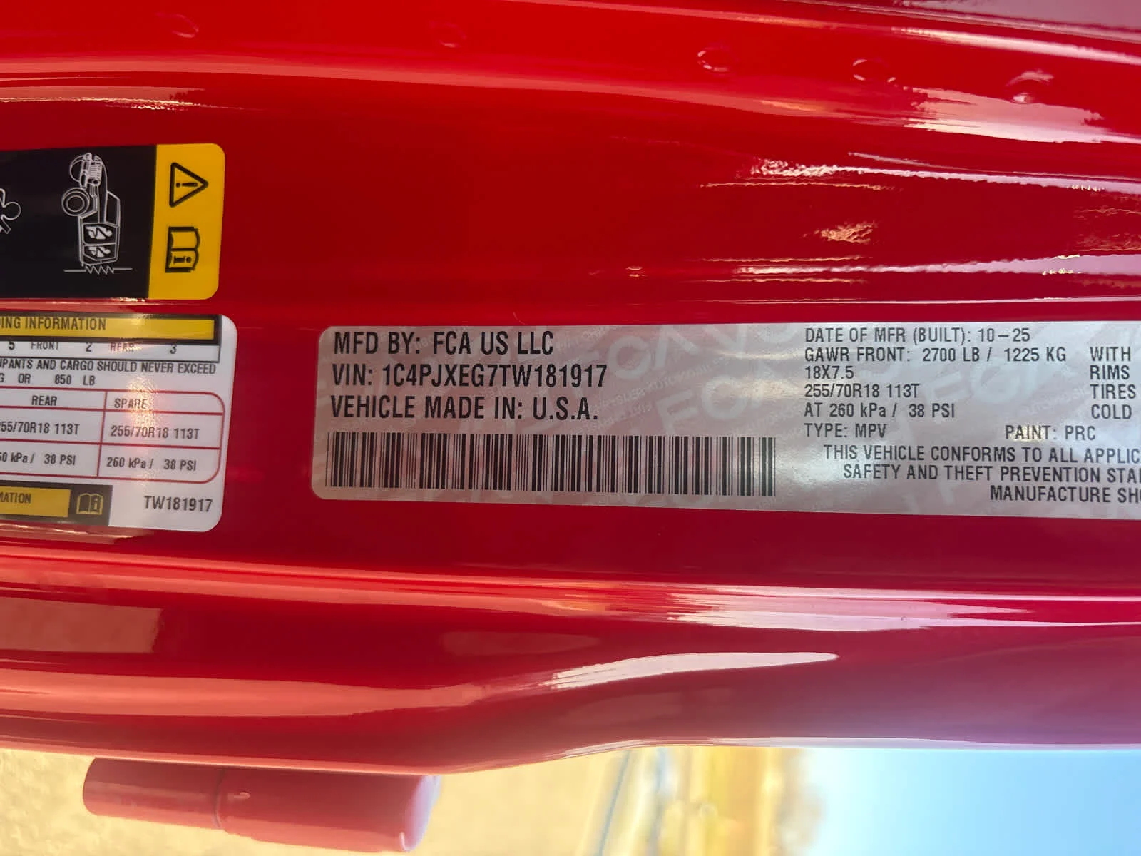 New 2026 Firecracker Red Clear-Coat Exterior Paint Jeep Sahara image 30