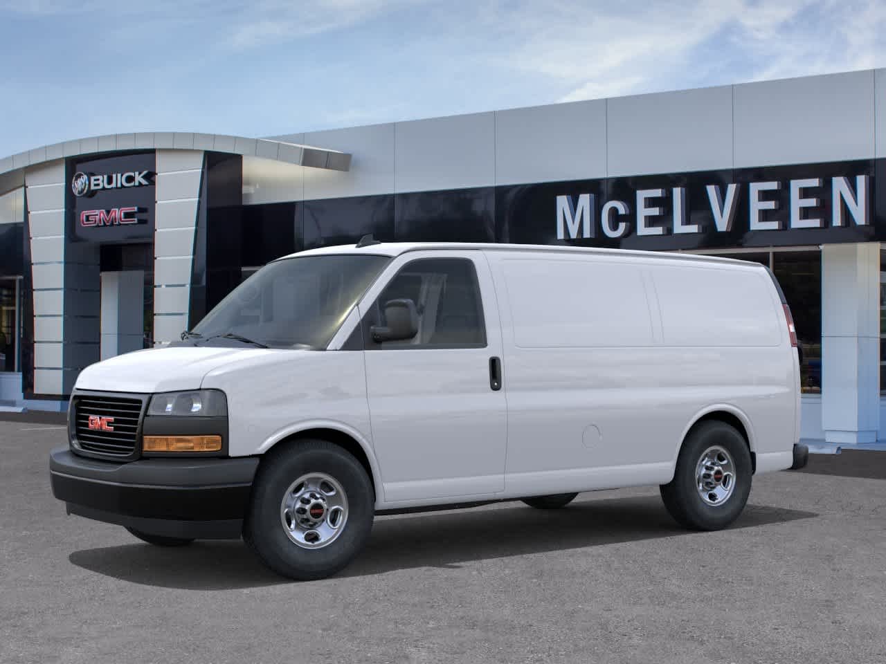 New 2026 Summit White GMC Work Van image 2