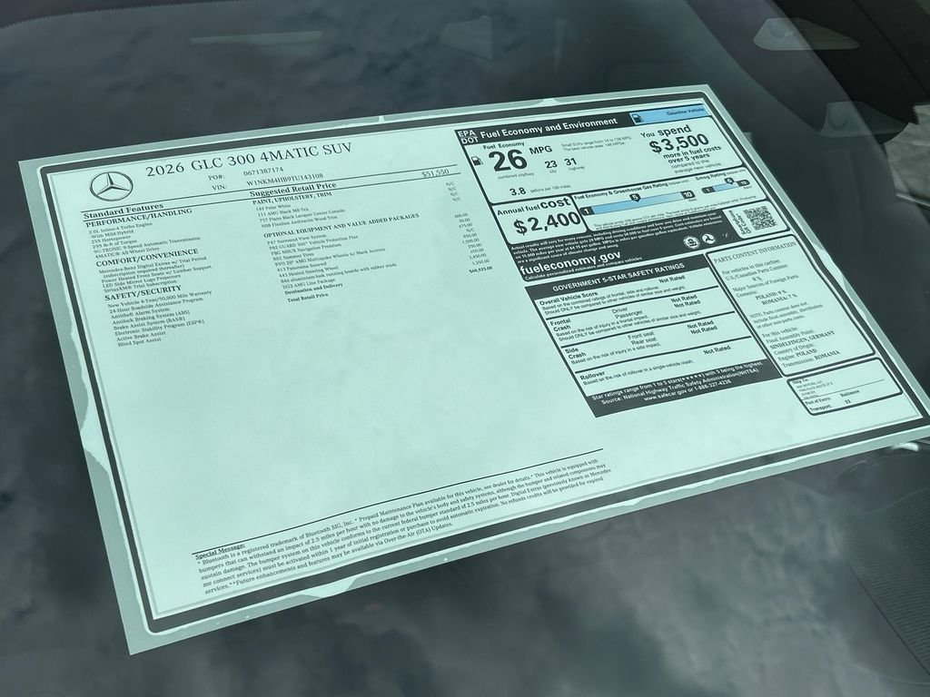 New 2026 Polar White Mercedes-Benz GLC 300 image 37