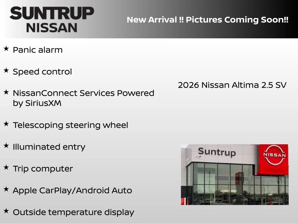 New 2026 White Nissan 2.5 SV image 6
