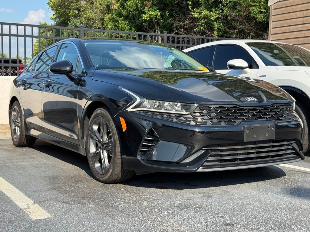 Used 2021 Black Kia EX image 1