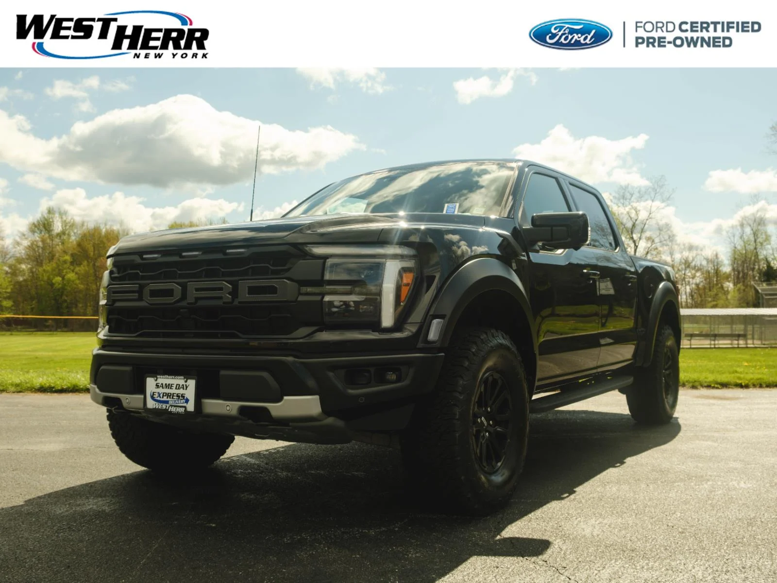 Certified Used 2025 Agate Black Metallic Ford Raptor image 1