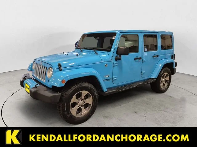 Used 2017 Clearcoat Jeep Unlimited Sahara image 1