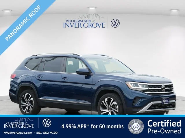 Used 2023 Blue Metallic Volkswagen SEL image 1