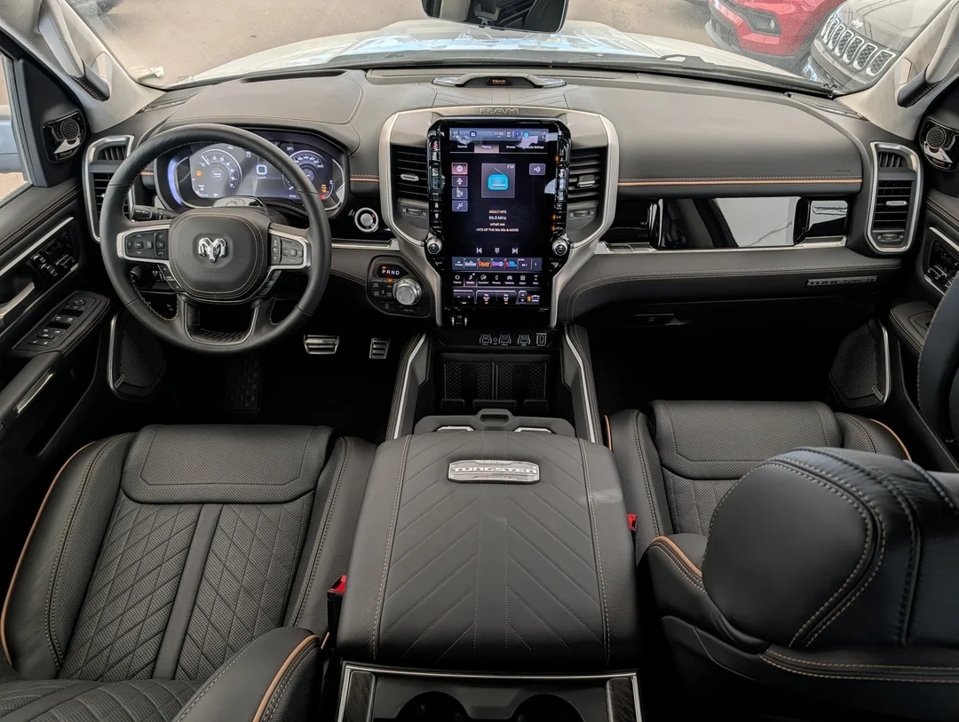 New 2026 White RAM Tungsten - - 3.0L Hurricane HO T-Turbo - Prem Lthr Bucket Seats - E-Locker Axle & More! image 27