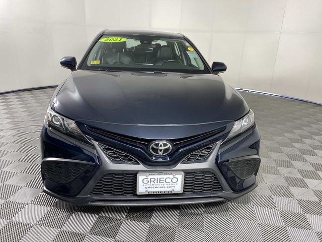 Used 2021 Blue Toyota SE image 3