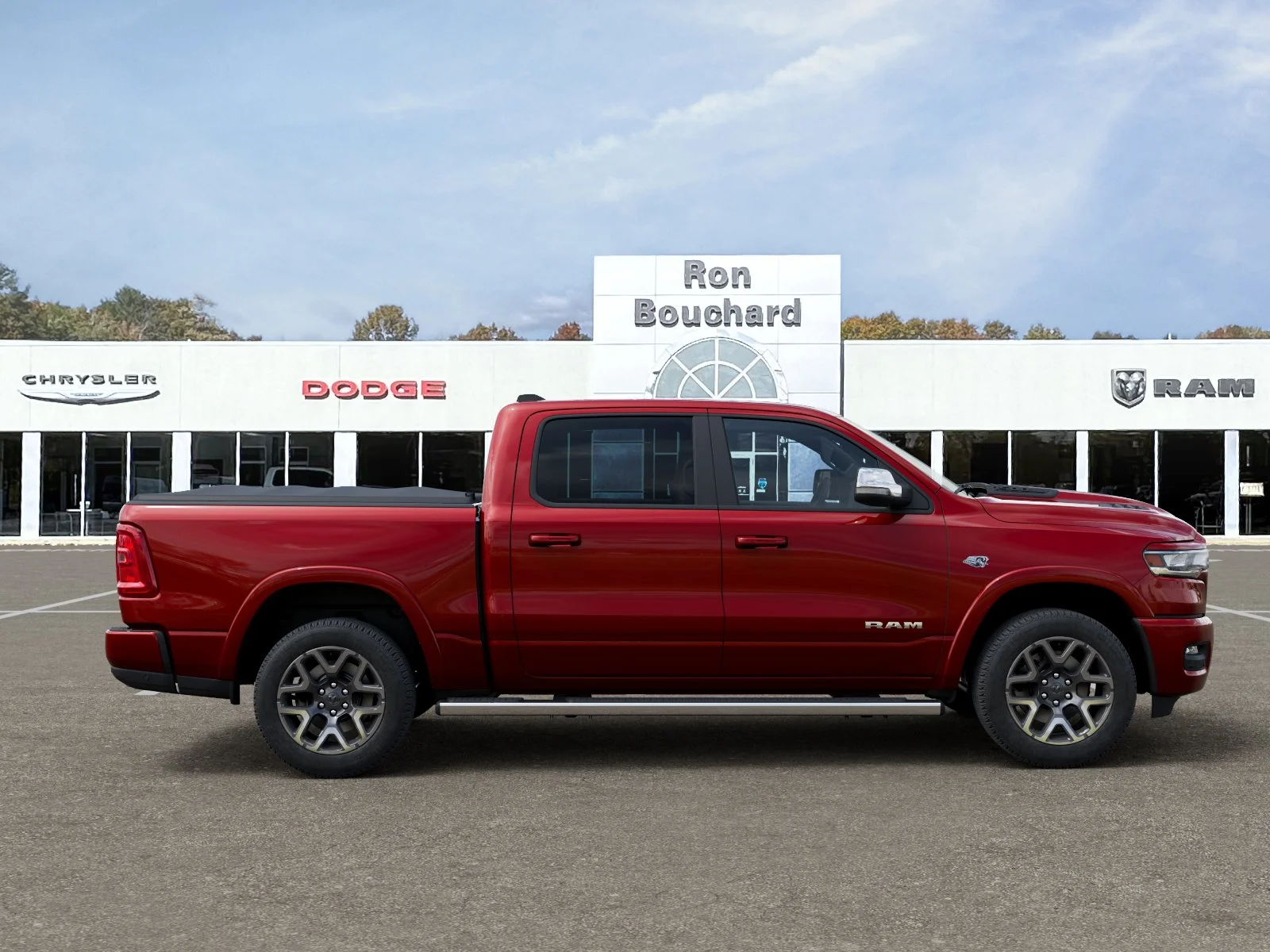 New 2026 Molten Red Pearl-Coat Exterior Paint RAM Laramie image 47