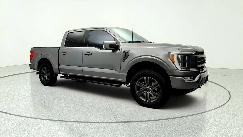 Used 2021 Carbonized Gray Metallic Ford LARIAT 4WD SuperCrew 5