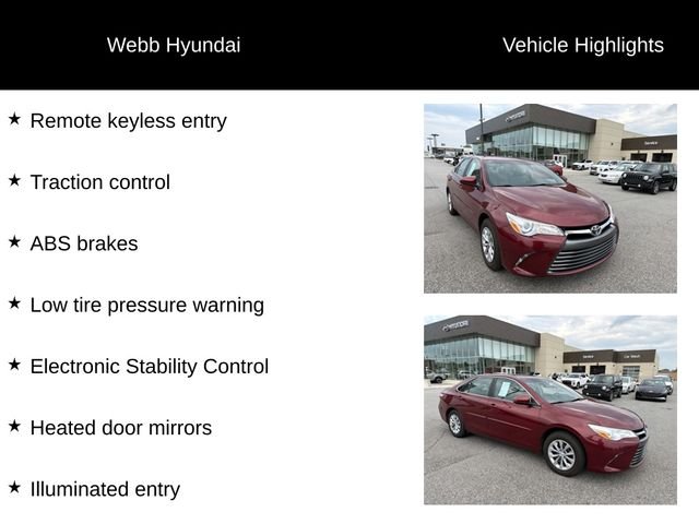 Used 2017 Red Toyota LE image 4