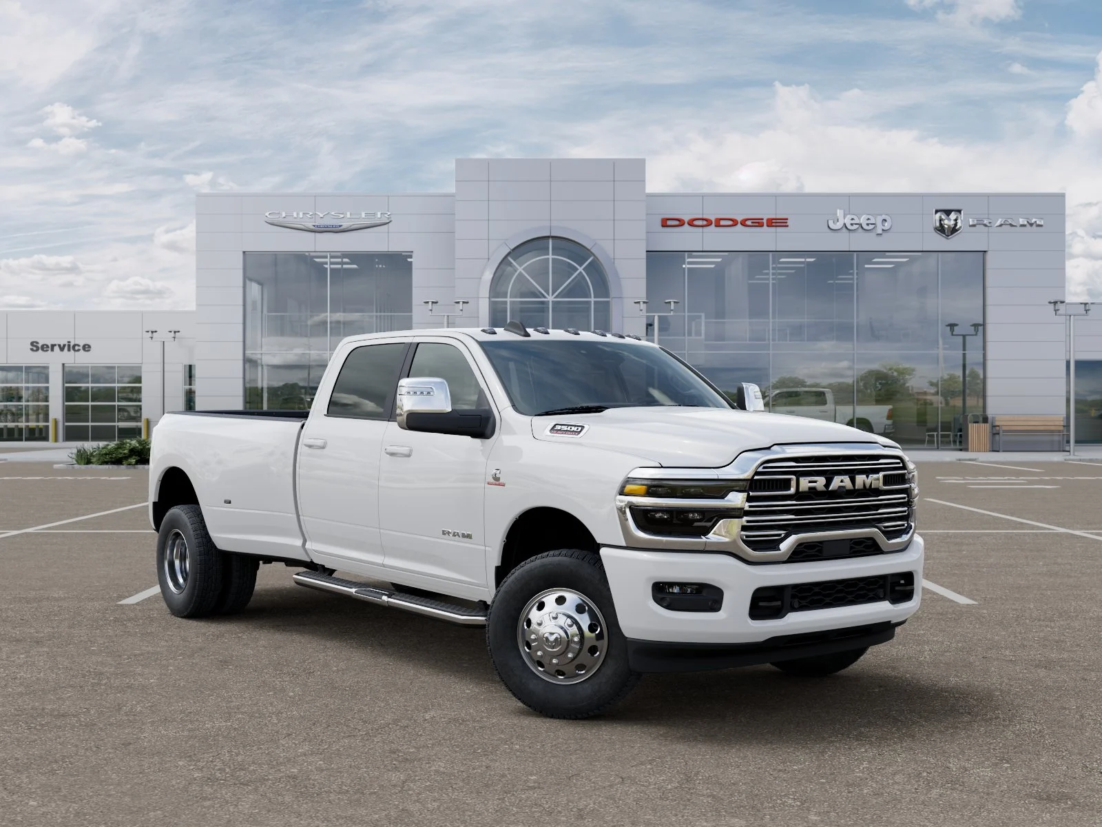 New 2026 Bright White Clear-Coat Exterior Paint RAM Laramie image 31
