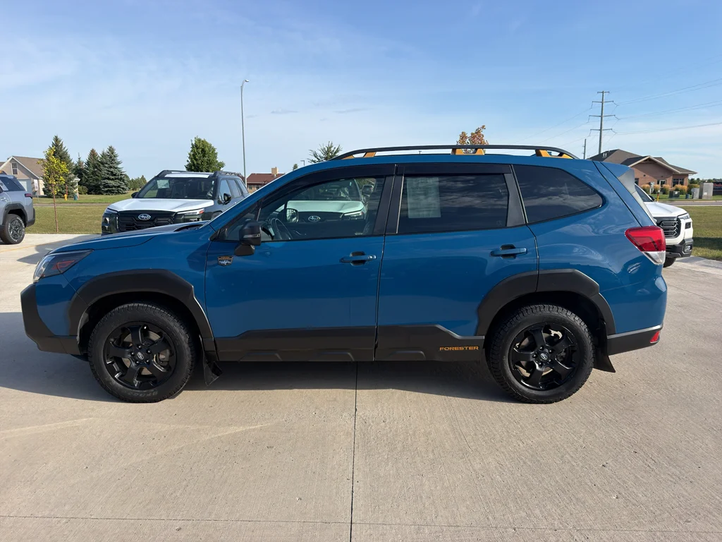 Used 2022 Geyser Blue Subaru Wilderness image 1