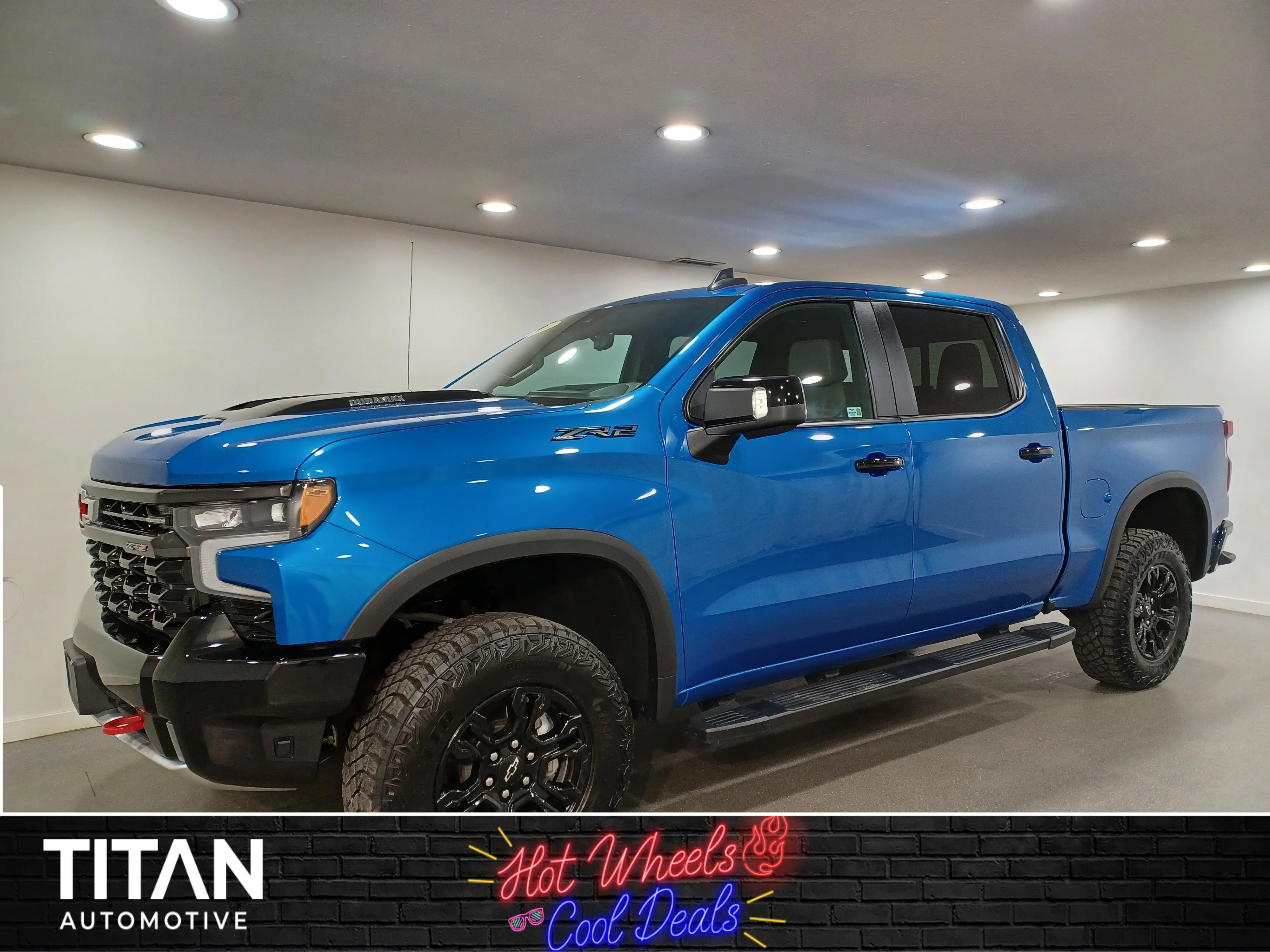 Certified Used 2024 Glacier Blue Metallic Chevrolet ZR2 4x4*Adaptive Cruise | Remote Start | Nav | Head Up Display | Cooled Leather | Htd Steering Wheel image 1