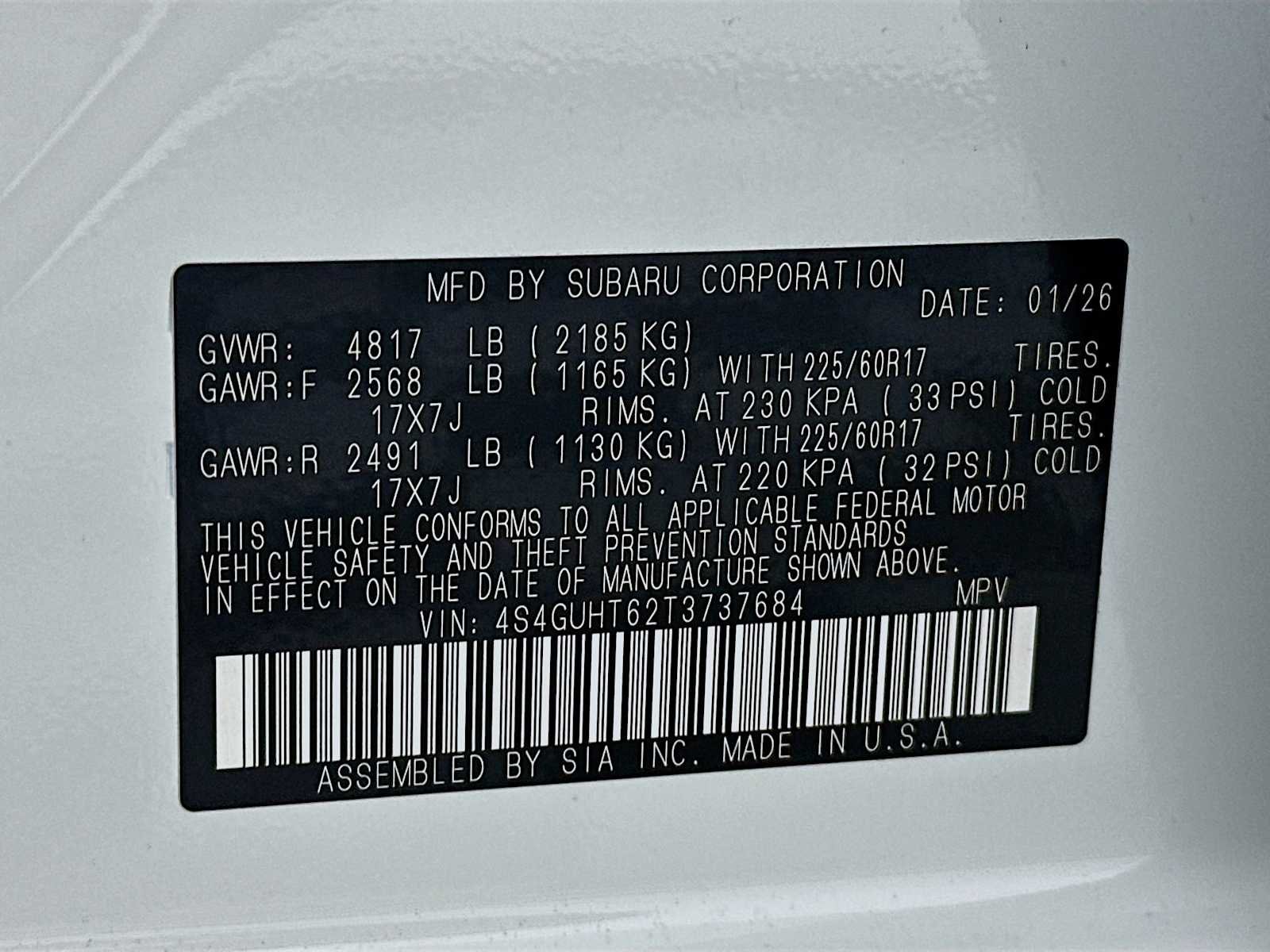New 2026 CRYSTAL WHITE PEARL Subaru Wilderness image 28
