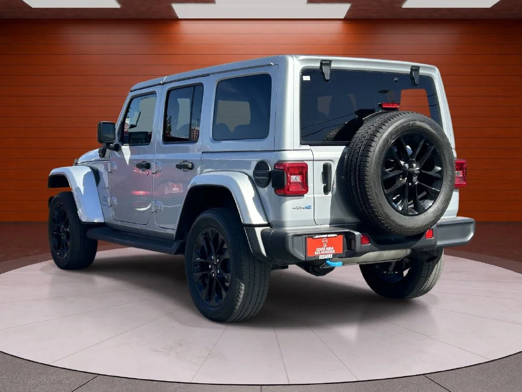 Used 2023 Silver Jeep Sahara 4xe image 2