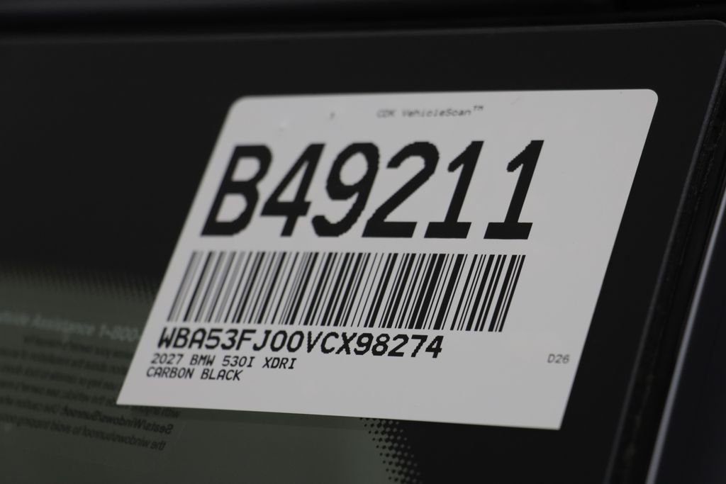 New 2027 Carbon Black Metallic BMW 530i xDrive image 26