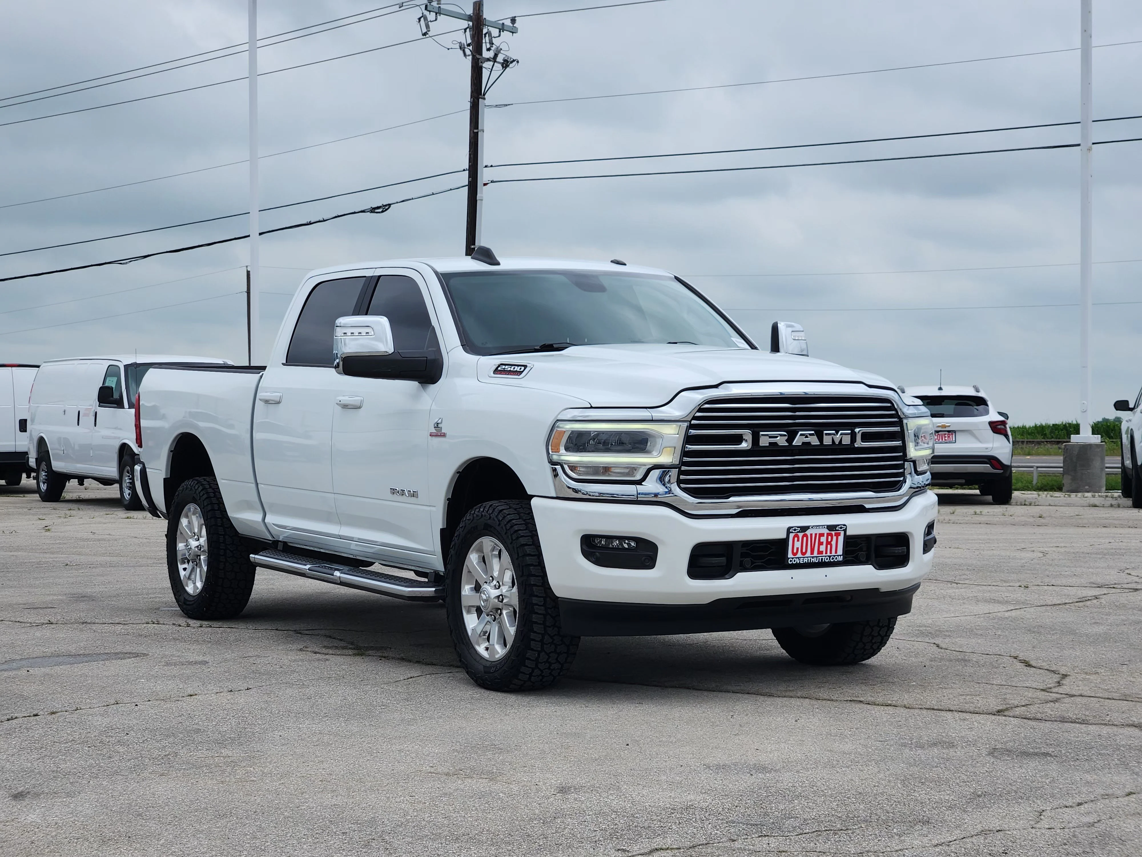 Used 2023 Bright White Clearcoat Ram Laramie image 3