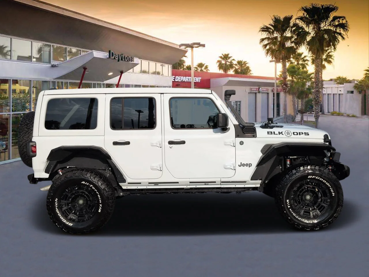 Used 2024 Bright White Clearcoat Jeep Willys image 2