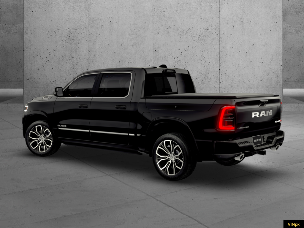 New 2026 Diamond Black Crystal Pearl-Coat Exterior Paint RAM Tungsten image 3