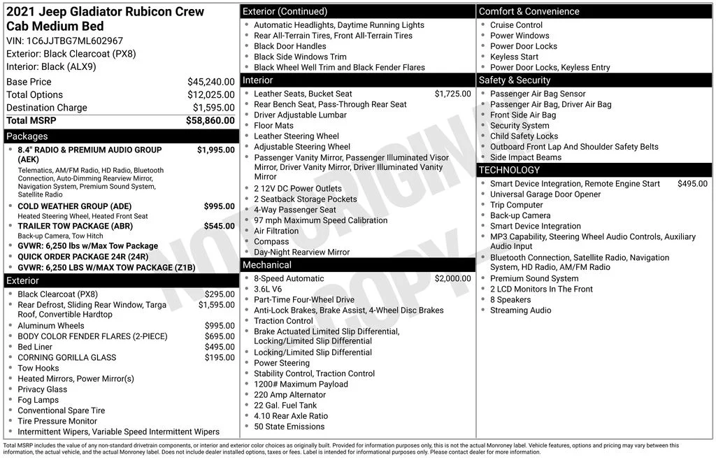 Used 2021 Black Jeep Rubicon image 2