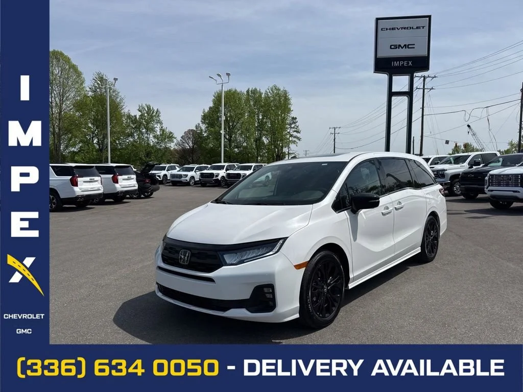 White 2025 Honda Odyssey Sport-L FWD Minivan Front-Wheel Drive