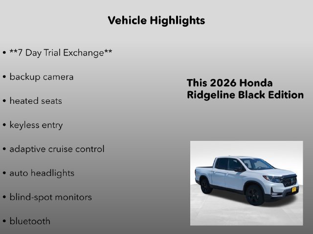 2026 Honda Ridgeline Black Edition - Photo 5