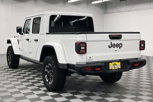 Used 2024 Bright White Clearcoat Jeep Rubicon image 2
