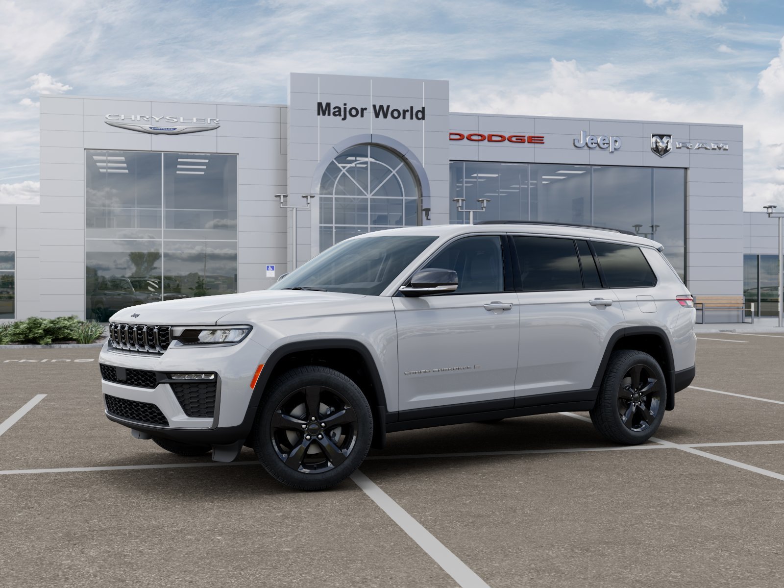 New 2026 Bright White Clear-Coat Exterior Paint Jeep Limited image 2