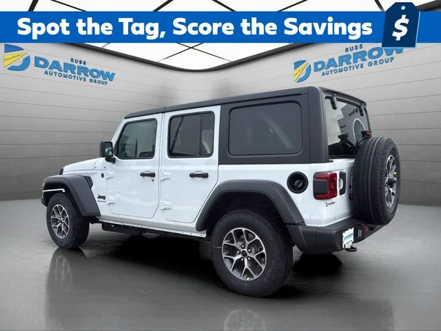 New 2026 Bright White Clear-Coat Exterior Paint Jeep Sport S image 3