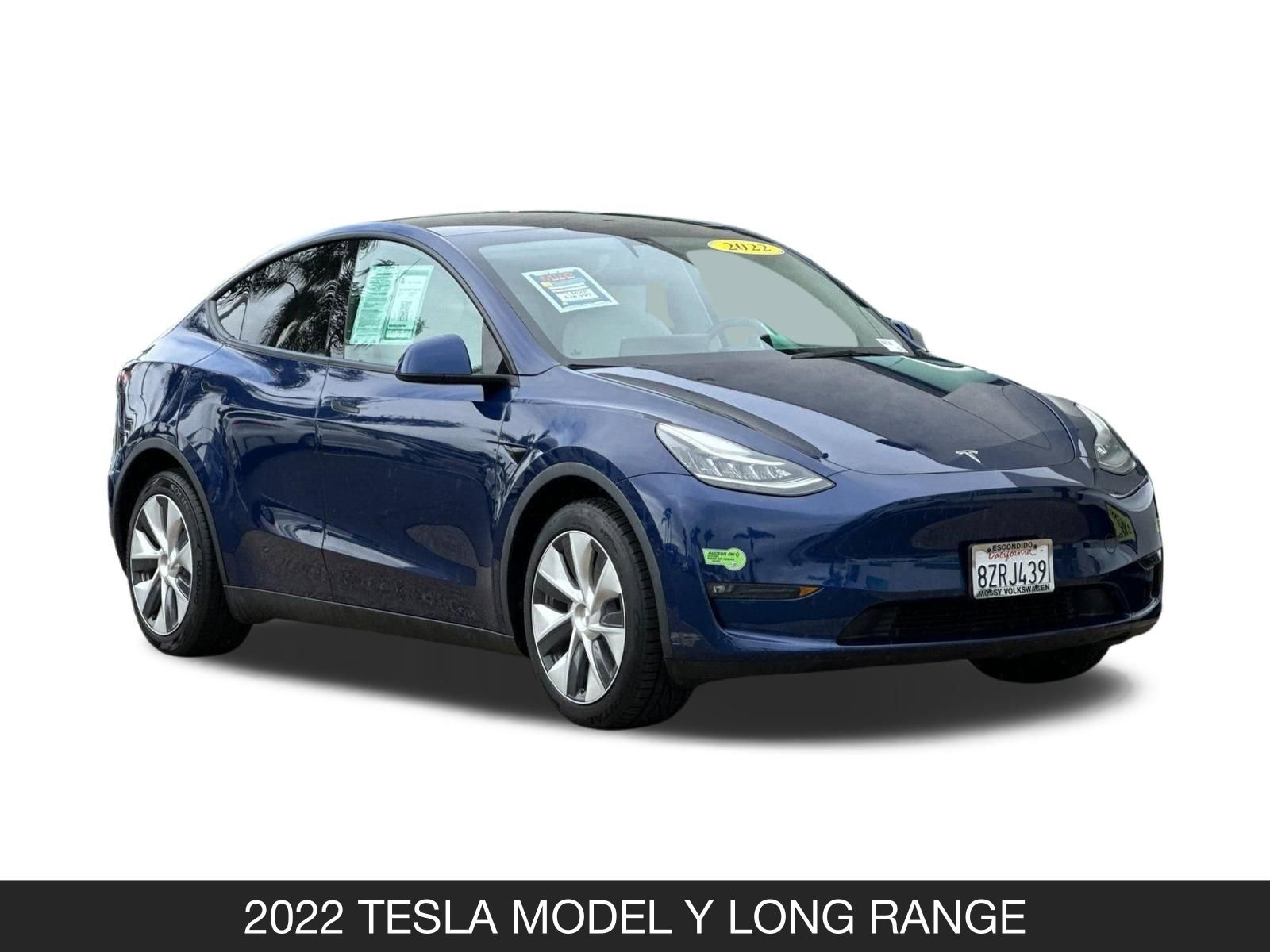 Used 2022 Tesla Model Y Long Range with VIN 7SAYGDEE7NF355687 for sale in Escondido, CA