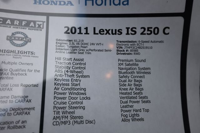 2011 Lexus IS 250 - Photo 37