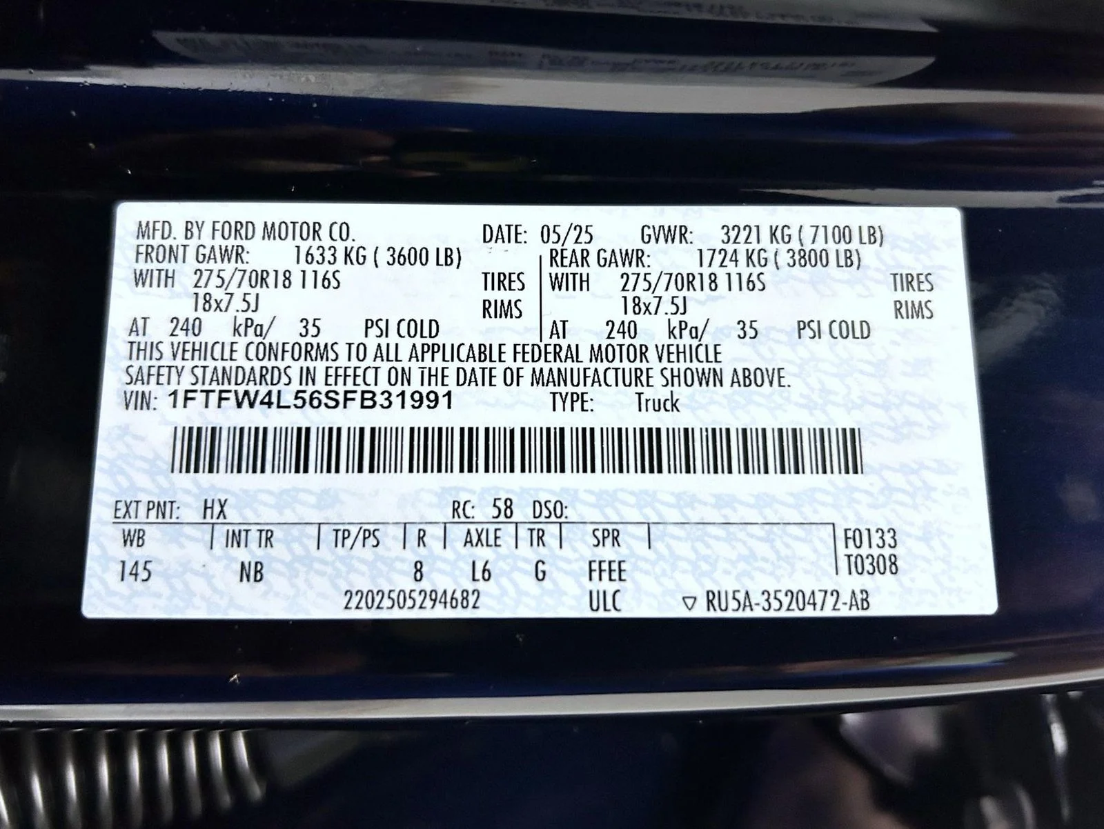 Used 2025 Blue Ford Tremor image 25