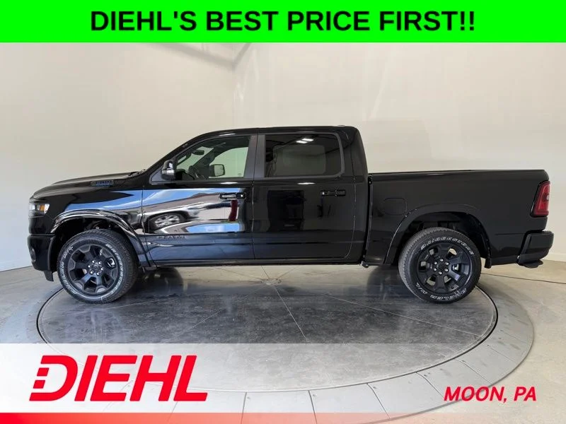 New 2026 Diamond Black Crystal Pearl-Coat Exterior Paint RAM Big Horn/Lone Star image 4