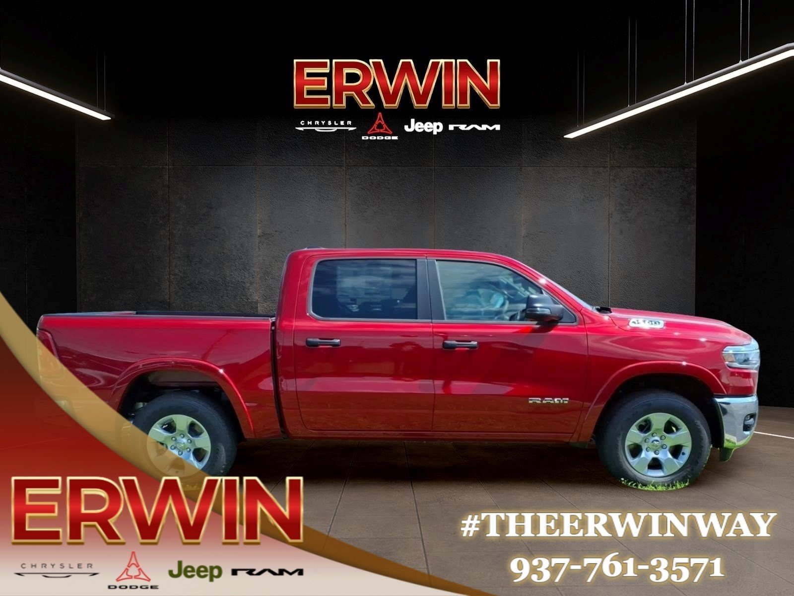 New 2026 Molten Red Pearlcoat RAM Big Horn image 6