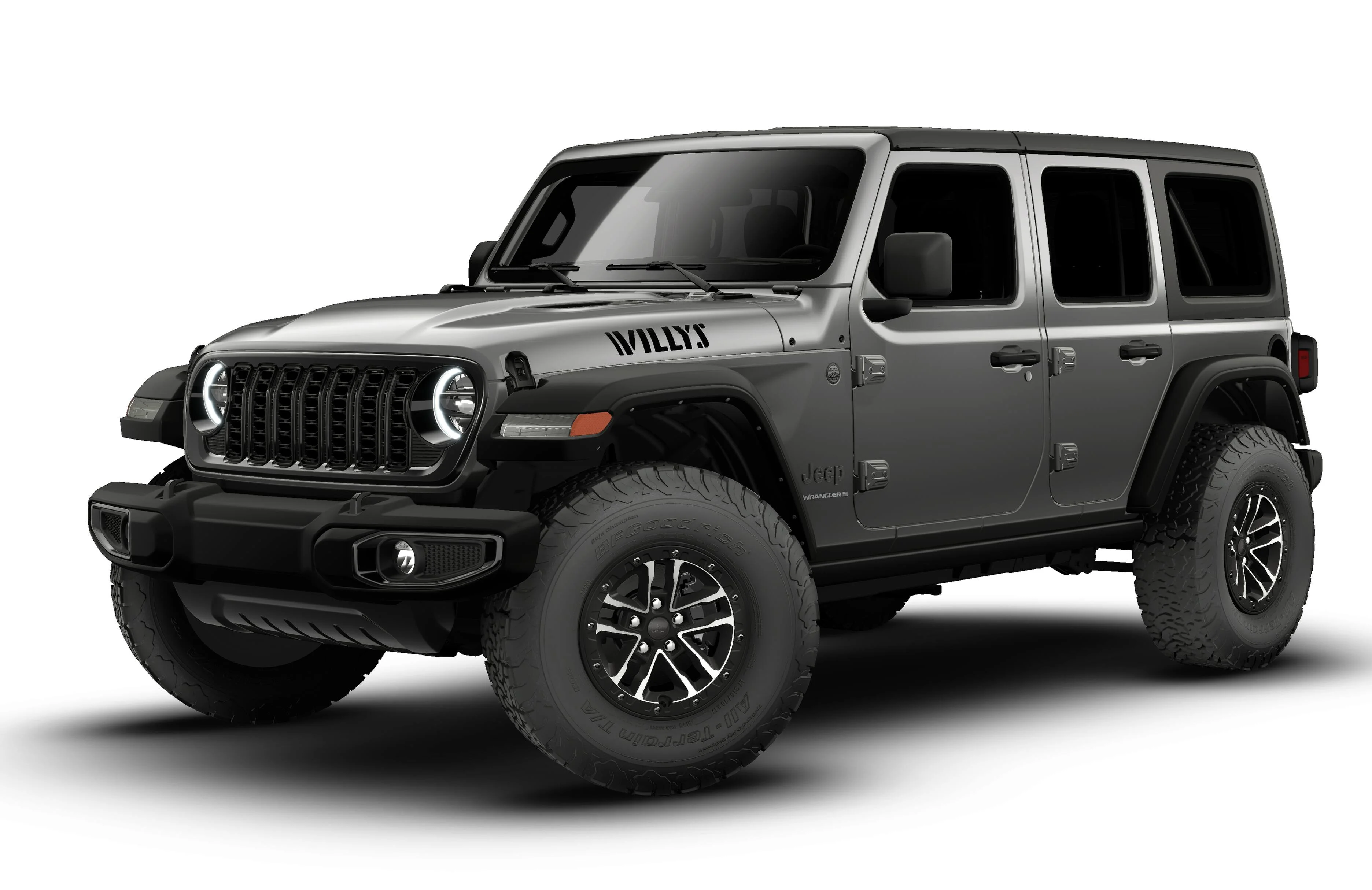 New 2026 Granite Crystal Metallic Clear Coat Jeep 4-Door Willys 4x4 image 13