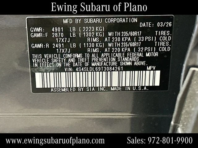New 2026 MAGNETITE GRAY METALLIC Subaru Wilderness image 34