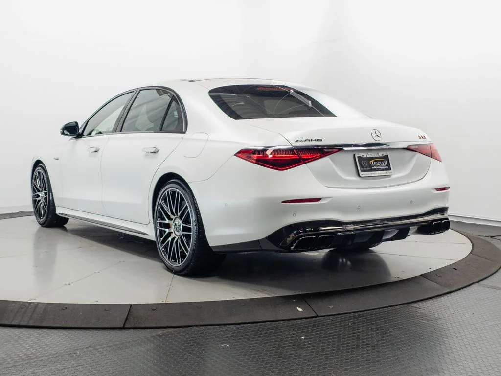 Certified Used 2024 MANUFAKTUR Moonlight White Metallic Mercedes-Benz S 63 E AMG® image 33