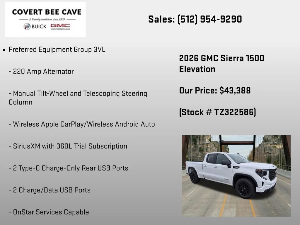New 2026 Summit White GMC Elevation image 18