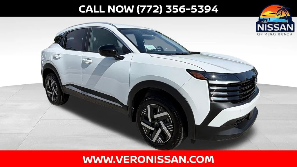New 2026 Aspen White TriCoat / Super Black Two-tone Nissan SV image 1