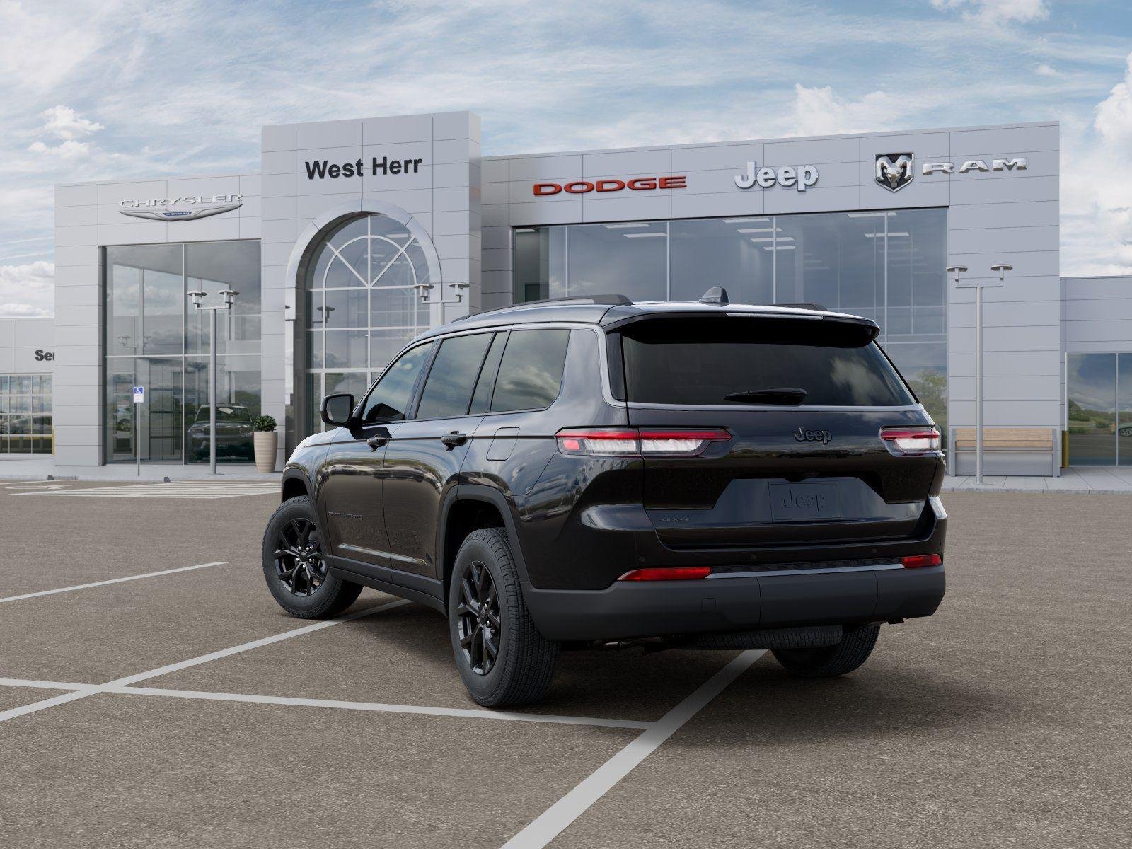 New 2026 Diamond Black Crystal Pearlcoat Jeep GRAND CHEROKEE L LAREDO ALTITU image 3
