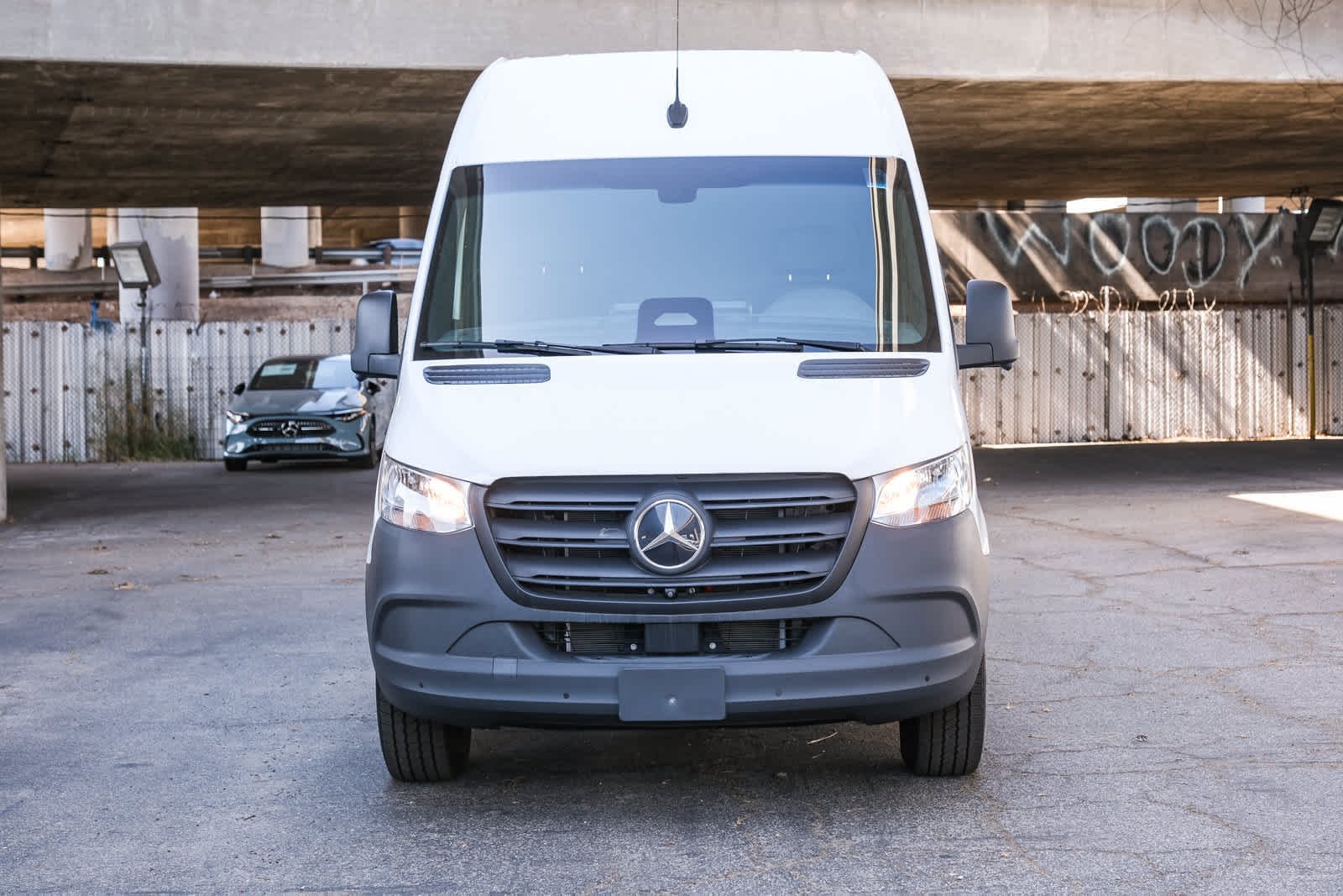 New 2025 Arctic White Mercedes-Benz Cargo 170 WB High Roof RWD Electric Motor image 2