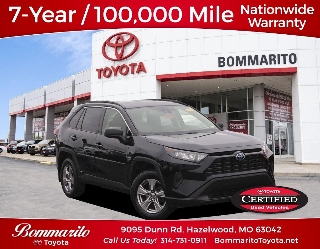 Certified Used 2022 Midnight Black Metallic Toyota Hybrid LE AWD (Natl) image 1