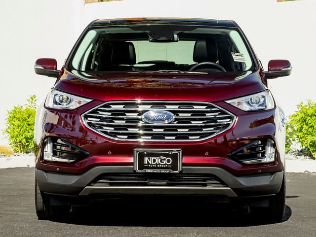 Used 2020 Burgundy Velvet Metallic Tinted Clearcoat Ford Titanium image 3