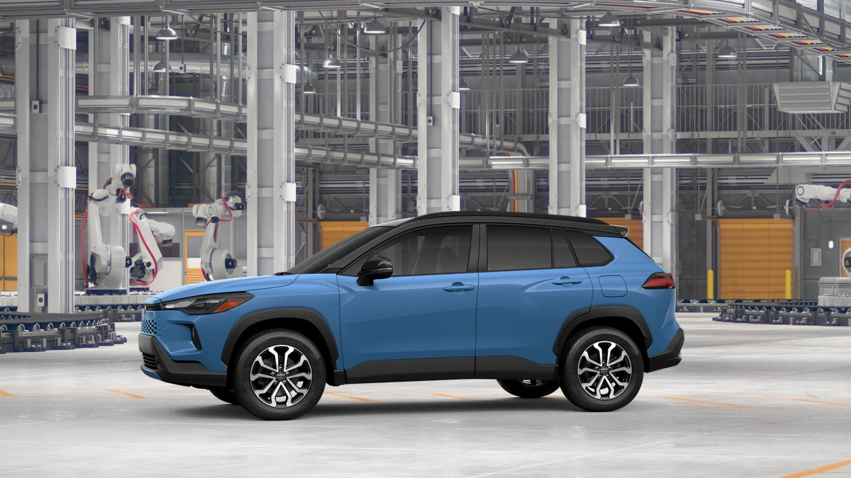 New 2026 Cavalry Blue Toyota Hybrid SE image 3
